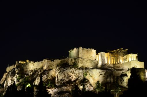 Acropolis at night