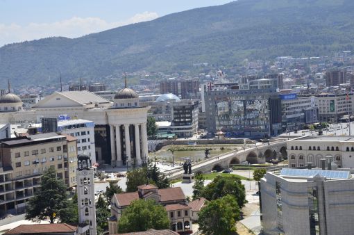  Üskü Kalesinden tarihi Taşköprünün bozulmuş silueti