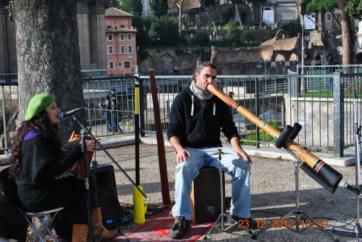 Roma'da busker